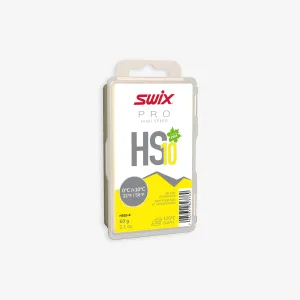 SWIX Vosk HS10 Yellow na voskovanie za tepla 0 °C/+10 °C hmotnosť 60 g 60 g