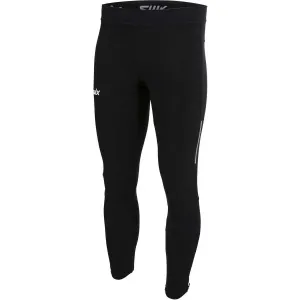 Swix FOCUS WIND TIGHTS Priedušné elastické pánske nohavice, čierna, veľkosť XL