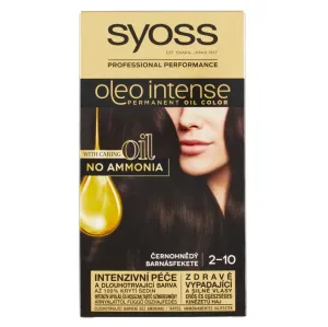 Syoss Oleo Intense Permanent Oil Color 50 ml farba na vlasy pre ženy 2-10 Black Brown na farbené vlasy