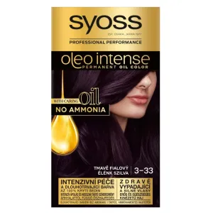 Syoss Oleo Intense Permanent Oil Color 50 ml farba na vlasy pre ženy 3-33 Rich Plum na farbené vlasy