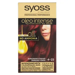 Syoss Oleo Intense Permanent Oil Color 50 ml farba na vlasy pre ženy 4-23 Burgundy Red na farbené vlasy