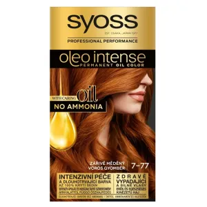 Syoss Oleo Intense Permanent Oil Color 50 ml farba na vlasy pre ženy 7-77 Red Ginger na farbené vlasy