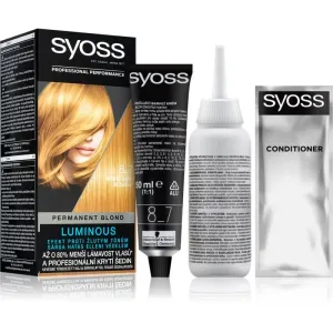 Syoss Permanent Coloration 50 ml farba na vlasy pre ženy 8-7 Honey Blond na farbené vlasy; na blond vlasy
