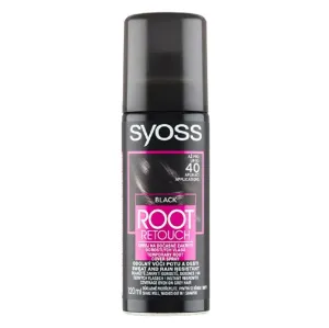 Syoss Root Retoucher Temporary Root Cover Spray 120 ml farba na vlasy pre ženy Black na farbené vlasy