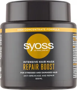 Syoss Repair Boost Intensive Hair Mask 500 ml maska na vlasy pre ženy na poškodené vlasy; na šedivé vlasy
