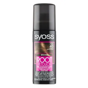 Syoss Root Retoucher Temporary Root Cover Spray 120 ml farba na vlasy pre ženy Brown na farbené vlasy