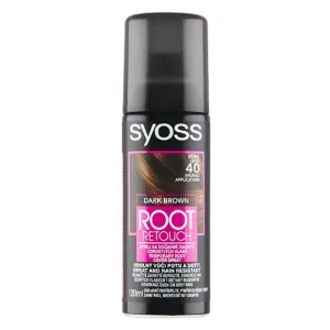 Syoss Root Retoucher Temporary Root Cover Spray 120 ml farba na vlasy pre ženy Dark Brown na farbené vlasy