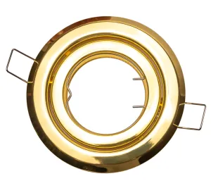 T-LED Podhľadový rámček zlatý výklopný guľatý 10421