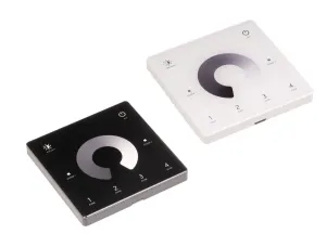 T-LED DimLED bezdrôtový nástenný ovládač SLIM 4-kanálový Vyberte farbu: Biela 069308