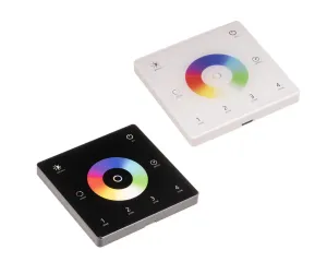 T-LED DimLED bezdrôtový nástenný ovládač SLIM univerzálny 4-kanálový Vyberte farbu: Biela 069314