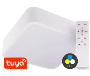 T-LED SMART TUYA Biele LED stropné svietidlo hranaté 300x300mm 24W CCT s DO 105467