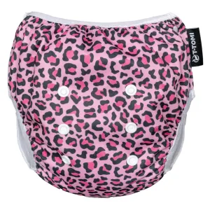 T-TOMI Diaper Swimwear Pink Gepard prateľné plienkové plavky 5 - 15 kg 1 ks