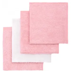 T-TOMI BIO Bamboo Baby Washcloths hubka na umývanie Pink 25 x 25 cm 4 ks