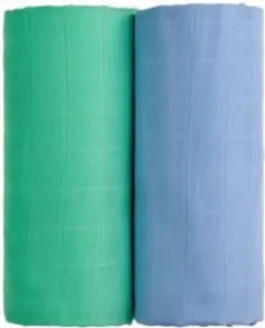 T-Tomi Látkové TETRA osušky, modrá + zelená 90 x 100 cm 2 ks