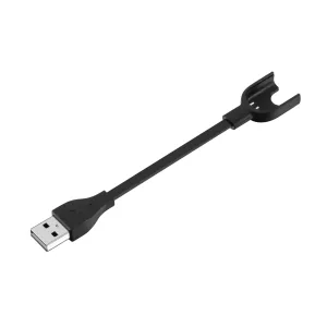 Tactical USB Nabíjací Kábel pre Xiaomi Mi Band 3 - Čierna KP29121