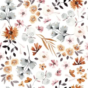Zbytky - Lyocell plátno poľné kvety Lea