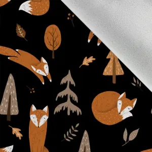 Softshell zimný jesenné líšky čierne