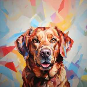 Teplákovina Takoy PANEL 75x75 cm labrador retriever