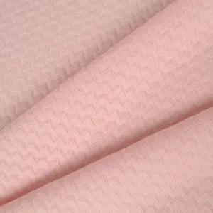 Úplet svetrovina 100% bavlna cik cak svetloružová