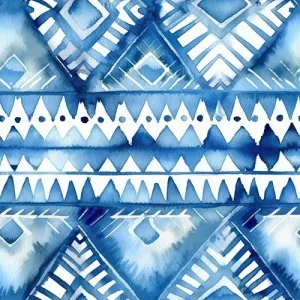 Odrezok - Úplet Takoy aztec modrý