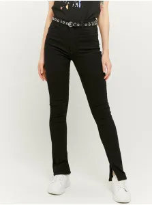 Čierne úzke džínsy s rozparkom TALLY WEiJL - Ženy #1064878