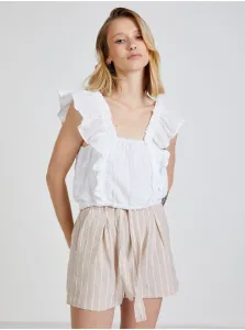 White Women's Blouse with Ruffles TALLY WEiJL - Ladies #1064925