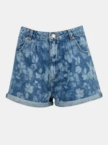 Blue patterned denim shorts TALLY WEiJL - Women