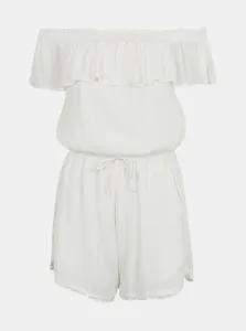 White Short Jumpsuit with Exposed Shoulders TALLY WEiJL - Women #731580