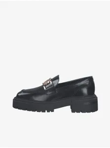 Black Leather Loafers Tamaris - Women #629687