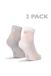 Sivo-biele ponožky 99661 - dvojbalenie #9318967