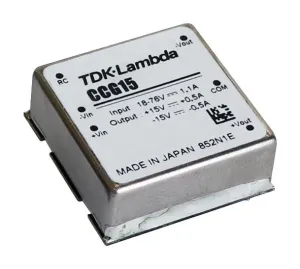 Tdk-Lambda Ccg15-48-15D Dc-Dc Converter, 2 O/p, 15V, 0.5A