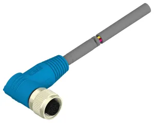 Te Connectivity T4161420008-001 Sensor Cord, 8P M12 Rcpt-Free End, 19.7