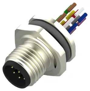 Te Connectivity T4171020008-001 Sensor Cord, M12 Cir Plug-Free End