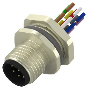 Te Connectivity T4171220008-001 Sensor Cord, M12 Cir Plug-Free End