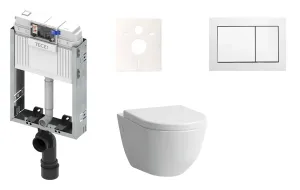 Cenovo zvýhodnený závesný WC set TECE na zamurovanie + WC Laufen Laufen Pre KMPLPROAT