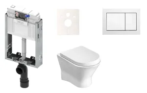 Cenovo zvýhodnený závesný WC set TECE na zamurovanie + WC Roca Nexo KMPLNEXOT
