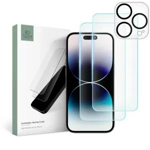 Tech-Protect Supreme set, 2 tvrdené sklá + sklo na šošovku, iPhone 15 Pro Max