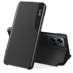 Tech-Protect Eco Leather View Case, Xiaomi Redmi Note 12 4G / LTE, čierne
