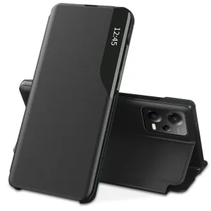 Tech-Protect Eco Leather View Case, Xiaomi Redmi Note 12 5G / Poco X5 5G, čierne