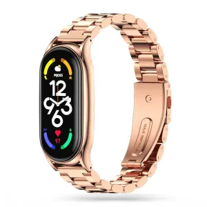Remienok TECH-PROTECT STAINLESS XIAOMI MI SMART BAND 7 ROSE GOLD (9589046923517)