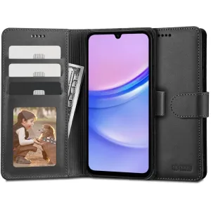 Tech-Protect Wallet knižkové puzdro na Samsung Galaxy A15 4G / 5G, čierne