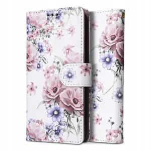 Puzdro Tech-Protect Book Xiaomi Redmi 12 4G - Rozkvitnuté kvety
