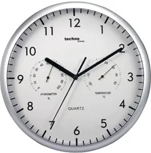 Nástenné hodiny s teplomerom a vlhkomerom Techno Line, 26 cm #3437732