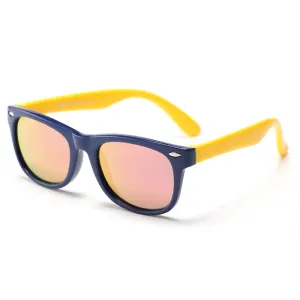 Polarizované slnečné okuliare pre deti - UV ochrana - Žltá / tmavo modrá KP27259