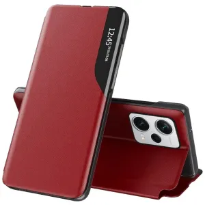 Techsuit Xiaomi Redmi Note 12 Pro Elegantné knižkové puzdro View Case  KP29952 červená #8878286