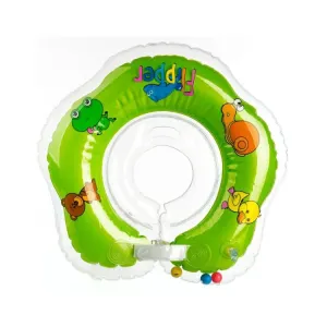 TEDDIES - Plávací nákrčník Flipper / Kruh zelený v krabici od 0 mesiacov