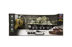 Teddies Tank na batérie so zvukom a svetlom Tiger, 25 cm