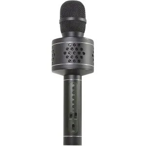 Teddies Mikrofón karaoke Bluetooth, čierna, na batérie, s USB káblom