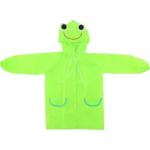 Teddies Pláštenka detská Žaba veľkosť 110 - 120 cm zelená