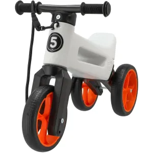 TEDDIES Odrážadlo Funny wheels Rider SuperSport biele/oranžová 2v1+popruh, Doprava zadarmo